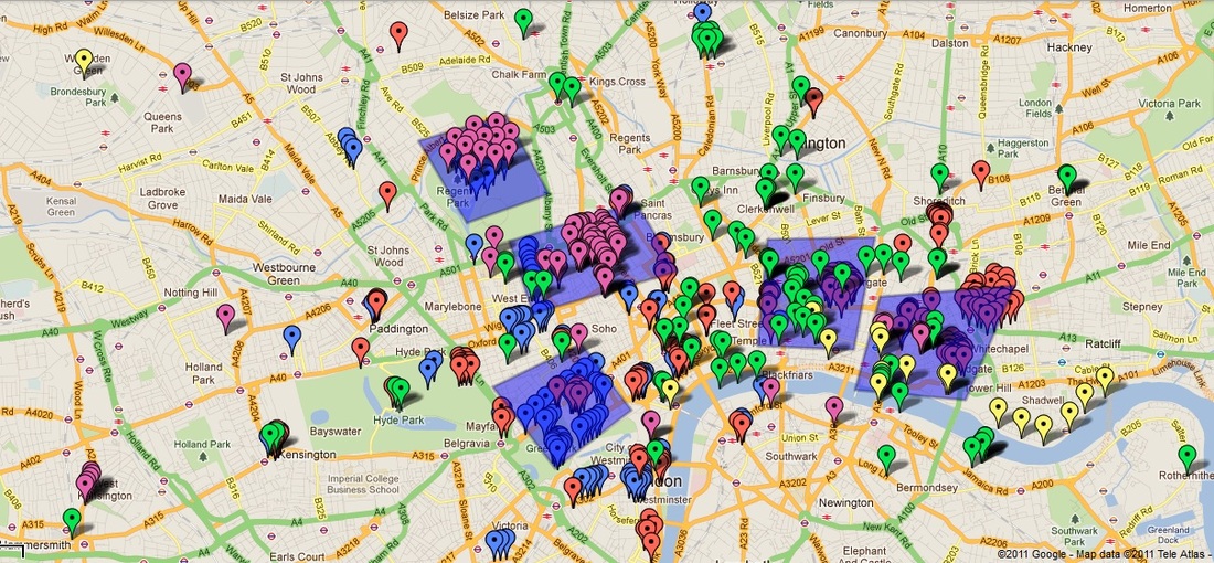 Literary London Maps Mapping Literary London